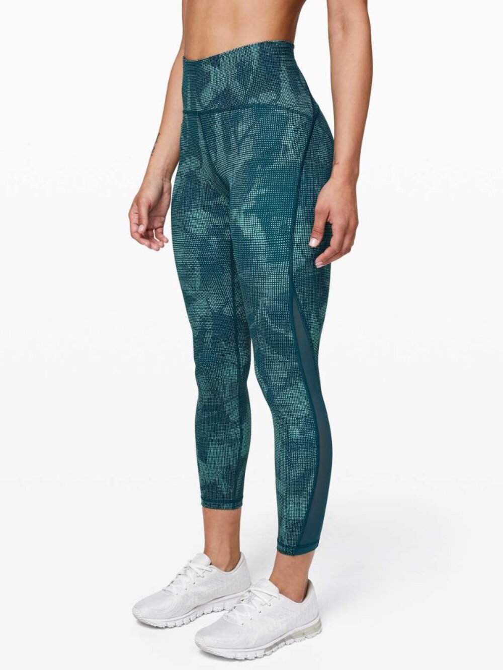Lululemon Train Times Pant 25" Illusion Tidal Teal Bermuda Teal / Bermuda Teal 4